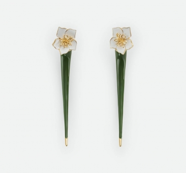 Серьги Flower Earrings Bottega Veneta Артикул BMS-133157. Вид 2