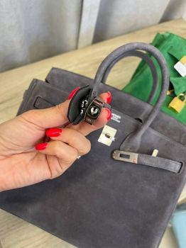 Сумка женская Birkin , 25 PHW Hermes Артикул BMS-133363. Вид 6