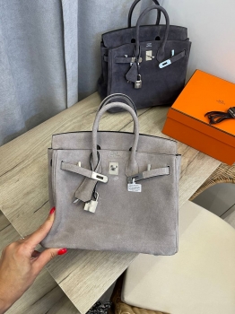 Сумка женская Birkin , 25 PHW Hermes Артикул BMS-133361. Вид 1