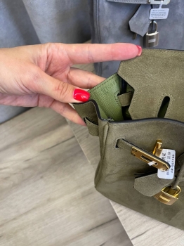 Сумка женская Birkin , 25 PHW Hermes Артикул BMS-133359. Вид 4