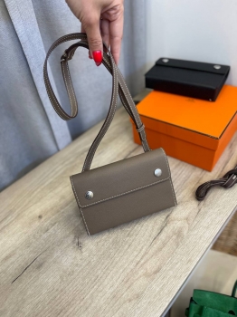 Сумка женская Hermesnap Wallet Epsom leather, PHW Hermes Артикул BMS-133365. Вид 1