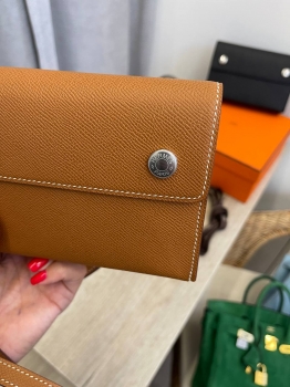 Сумка женская Hermesnap Wallet Epsom leather, PHW Hermes Артикул BMS-133366. Вид 2