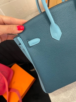 Сумка женская Birkin , 25, Togo, GHW Hermes Артикул BMS-133510. Вид 9