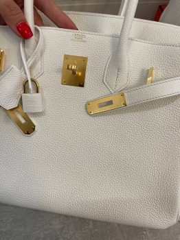 Сумка женская Birkin, 30, GHW Hermes Артикул BMS-133526. Вид 3