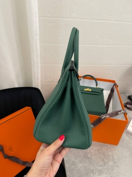 Сумка женская  Birkin 30, Togo, PHW Hermes Артикул BMS-133628. Вид 3