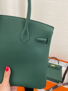 Сумка женская  Birkin 30, Togo, PHW Hermes Артикул BMS-133628. Вид 4