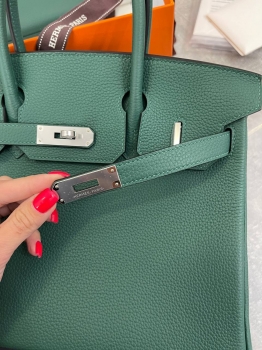 Сумка женская  Birkin 30, Togo, PHW Hermes Артикул BMS-133628. Вид 5