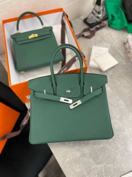 Сумка женская  Birkin 30, Togo, PHW Hermes Артикул BMS-133628. Вид 6