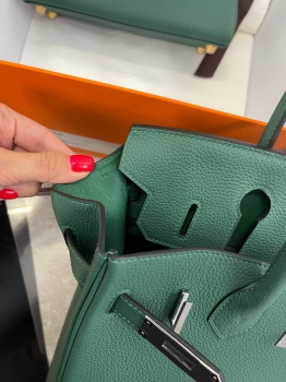 Сумка женская  Birkin 30, Togo, PHW Hermes Артикул BMS-133628. Вид 9