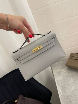 Сумка женская   Kelly Pochette  Swift Leather Hermes Артикул BMS-133909. Вид 1
