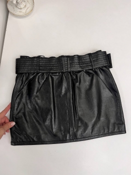 Кожаная юбка  Balmain Артикул BMS-133972. Вид 5