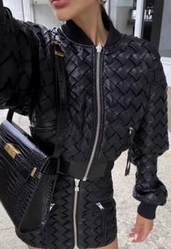 Кожаный бомбер Bottega Veneta Артикул BMS-133994. Вид 1