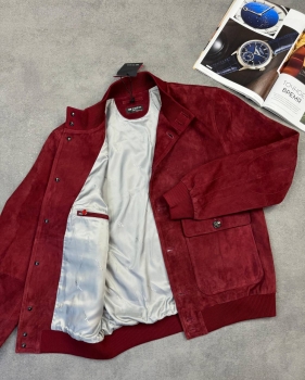 Бомбер из натуральной замши Kiton Артикул BMS-134174. Вид 3