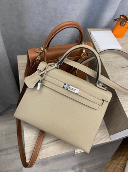 Сумка женская Kelly, 25, PHW Epsom leather Hermes Артикул BMS-134284. Вид 1