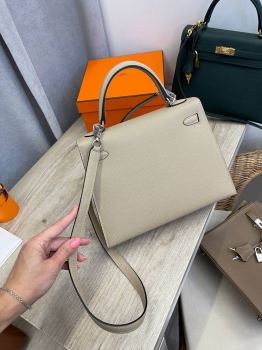 Сумка женская Kelly, 25, PHW Epsom leather Hermes Артикул BMS-134284. Вид 4