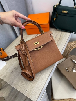 Сумка женская  Kelly 25, GHW Togo Hermes Артикул BMS-134283. Вид 1
