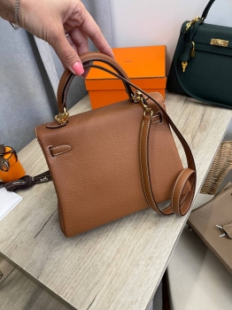 Сумка женская  Kelly 25, GHW Togo Hermes Артикул BMS-134283. Вид 3