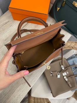 Сумка женская  Kelly 25, GHW Togo Hermes Артикул BMS-134283. Вид 6