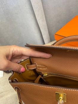Сумка женская  Kelly 25, GHW Togo Hermes Артикул BMS-134283. Вид 7