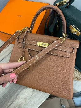 Сумка женская  Kelly 25, GHW Togo Hermes Артикул BMS-134283. Вид 8