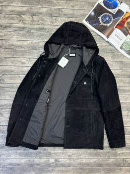 Куртка из натуральной замши Brunello Cucinelli Артикул BMS-134343. Вид 2