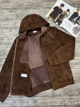 Замшевый бомбер Brunello Cucinelli Артикул BMS-134522. Вид 2