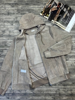 Замшевый бомбер Brunello Cucinelli Артикул BMS-134520. Вид 2