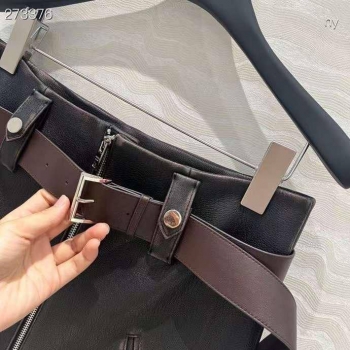 Кожаная юбка Prada Артикул BMS-134692. Вид 4