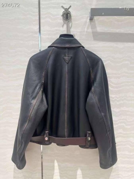 Кожаный бомбер Prada Артикул BMS-134694. Вид 2
