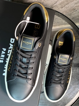 Кожаные кроссовки Balmain Артикул BMS-134727. Вид 2