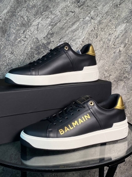 Кожаные кроссовки Balmain Артикул BMS-134727. Вид 3