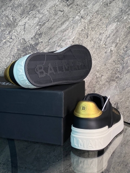 Кожаные кроссовки Balmain Артикул BMS-134727. Вид 4