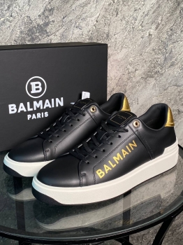 Кожаные кроссовки Balmain Артикул BMS-134727. Вид 1