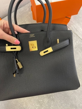 Сумка женская Birkin, 30, Fjord leather Hermes Артикул BMS-135000. Вид 8