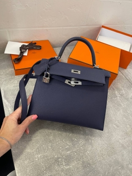 Сумка женская   Kelly, 25, PHW Epsom leather Hermes Артикул BMS-135002. Вид 7