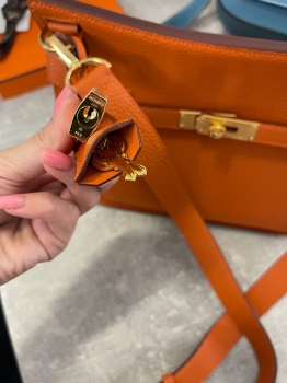 Сумка женская Jypsiere 28 cm, PHW Clemence leather Hermes Артикул BMS-135008. Вид 4