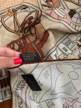 Платок 140*150 Louis Vuitton Артикул BMS-135047. Вид 4