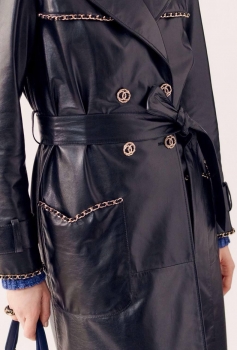 Кожаный тренч Chanel Артикул BMS-135278. Вид 3