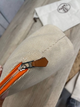 Хлопковая косметичка Bolide  Hermes Артикул BMS-135303. Вид 3