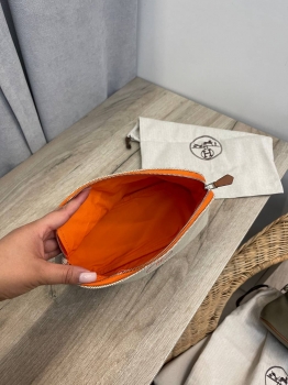 Хлопковая косметичка Bolide  Hermes Артикул BMS-135303. Вид 4