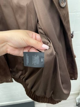 Замшевый бомбер  Miu Miu Артикул BMS-135087. Вид 4