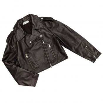 Кожаная куртка  Brunello Cucinelli Артикул BMS-135646. Вид 5