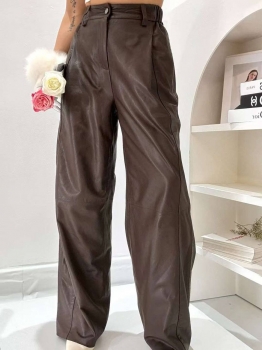 Кожаные брюки Brunello Cucinelli Артикул BMS-135676. Вид 1