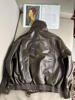 Кожаная куртка Yves Saint Laurent Артикул BMS-135695. Вид 2