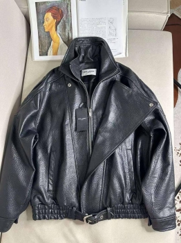 Кожаная куртка Yves Saint Laurent Артикул BMS-135965. Вид 1