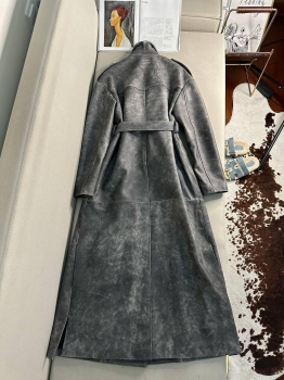 Кожаный тренч  Jil Sander Артикул BMS-136070. Вид 3