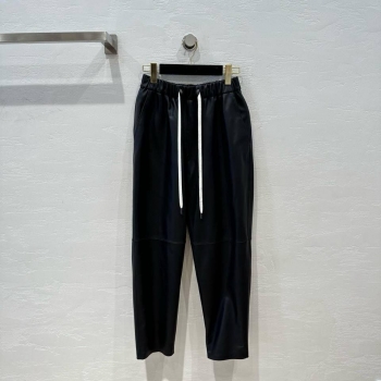 Кожаные брюки Brunello Cucinelli Артикул BMS-136204. Вид 1