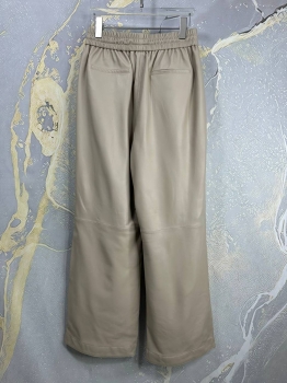 Кожаные брюки Brunello Cucinelli Артикул BMS-136203. Вид 2