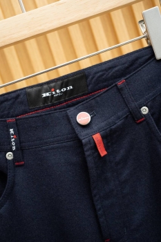 Брюки  Kiton Артикул BMS-136465. Вид 3