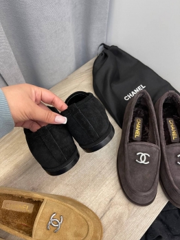 Меховые лоферы Chanel Артикул BMS-136482. Вид 3